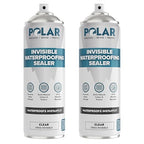 Polar Invisible Waterproof Sealer Clear - 2 x 20 Fl Oz | Instant Waterproof Sealant for Fabric, Concrete, Brick, Wood & Masonry | Long Lasting Protection for Interior & Exterior Surfaces