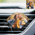 Personalized Photo Crystal Car Vent Clip,Fresh Scented Car Vent Clip with Photo Car Accessory,Customized Photo Vent Clip,Dad's Day for Dad's Husband
