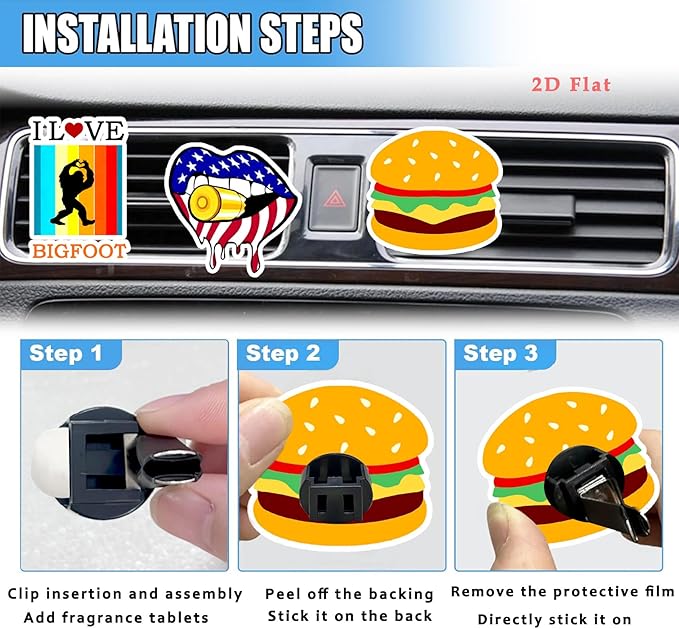 Cute Car Air Freshener Clips Carrot Car Vent Clips Carrot Cars Scents Cologne Air Conditioner Clip Auto Vent Interior Decoration Cars Accessories Carrots Gifts for Men Women,Friends