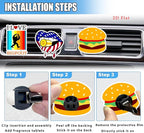 Cute Car Air Freshener Clips Bigfoot Car Vent Clips Sasquatch Cars Scents Cologne Air Conditioner Clip Auto Vent Interior Decoration Cars Accessories Bigfoots Gifts for Men Women,Friends