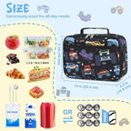 CAMTOP Lunch Box Kids Boys Insulated Lunch Cooler Bag Reusable Lunch Tote Kit for School Travel