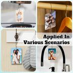 Custom Air Fresheners with Picture - Personalized Double Sided Photo Text Air Freshener for Car Wardrobe Bathroom Hanging Ornaments (Rectangle-1PCS)