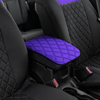 FH Group Neosupreme Purple Diamond Pattern Center Console Pad – Water-Resistant Armrest Cover Protector for Cars, SUVs & Trucks