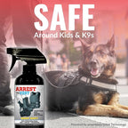 Arrest My Vest Military Grade Odor Eliminating Spray for Body Armor, Tactical Gear, and K9 Equipment. Safe on All Ballistic Vests, Fabrics, & Police Gear - Night Shift Fragrance - 2 16 oz Bottles