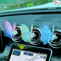 3 Pcs Embroidery Fragrance gradient Butterfly Decoration, Butterfly Car Vent Clips, Embroidery Fragrance Butterfly Car Air Freshener Clip Charm Car Inter Decor Cute Car Accessories for Women Girls