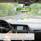 Wresty 100 Pcs 8ml Car Essential Oil Hanging Bottle Empty Car Air Freshener Diffuser Bottle Perfume Glass Bottle Pendant Aromatherapy Fragrance Bottle Auto Car Interior Ornaments Decor
