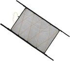 Healifty Portable Mesh Roof Storage Bag Auto Hanging Pouch Seat Container Lightweight Mesh Tote Rv Storage Net Black/Yellow