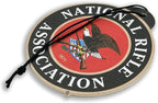 Elektroplate Officially Licensed National Rifle Association NRA (Classic Disk and Heritage Styles) Automotive Hanging Air Fresheners 3.6" for Vehicles | Artic Blast Scent 6-Pack