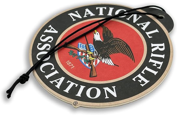 Elektroplate Officially Licensed National Rifle Association NRA (Classic Disk and Heritage Styles) Automotive Hanging Air Fresheners 3.6" for Vehicles | Artic Blast Scent 12-Pack