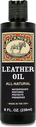 Bickmore Leather Oil Leather Conditioner 8oz | Waterproofs, Protects, and Restores Boots, Jackets, Auto, Furniture, and All Leather Goods | Made in The USA