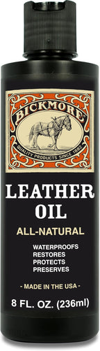Bickmore Leather Oil Leather Conditioner 8oz | Waterproofs, Protects, and Restores Boots, Jackets, Auto, Furniture, and All Leather Goods | Made in The USA