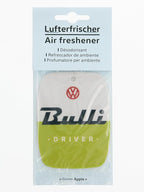 BRISA VW Collection Volkswagen Air Freshener, Room Freshener, Deodorizer for Cars T1 Bus Campervan Motif (Set of 2) (Green Apple/Green)