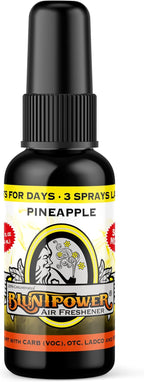 BluntPower (Pineapple, 5 Pack) Concentrated Air Freshener - Premium Oil Based Air Freshener Spray For Home and Car - Long-Lasting Bathroom Spray, Car Freshener, & Odor Eliminator Spray