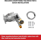 OEM Technologies 3300 PSI 2.4 GPM Replacement Pressure Washer Pump Kit, Horizontal Axial Cam Replacement Pump for Gas Pressure Washer, 3/4" Shaft, Includes Hardware and Siphon Tube (90028)