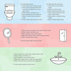 spotLESS MATERIALS Bathroom Starter Kit, Toilet Coating Spray, Glass and Mirror Protective Coating, Sink and Fixture Coating, Stain Resistant, Streak Free, PFAS Free, Quick Effect Coating Agent