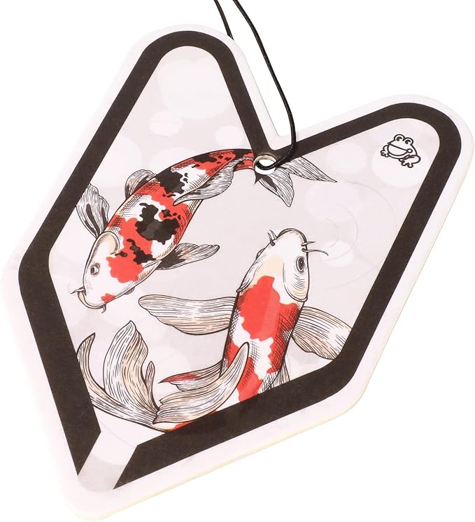 Auto Dynasty TreeFrog YLLS48 Paper Young Leaf Wakaba Hanging Air Freshener for Home Office Car In-Door, Lychee Squash Scent