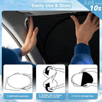 Custom Fit Seltos Windshield Sunshade for 2021-2024 2025 2026 Kia Seltos Front Window Shades Cover for Windshield Sun Visor Protector 210T Reflector Blocks UV Rays Cooler Car Accessories