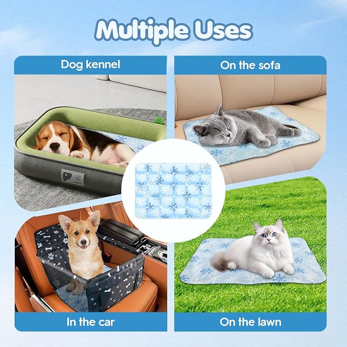 Dog Car Seat for Small Dogs Under 30 lbs - Easy to Clean, Dirt Resistant & Anti-Scratch Durable with Storage Pockets, Compatible with Dog seat Belt, Cold Pat Optional(Black+pat)