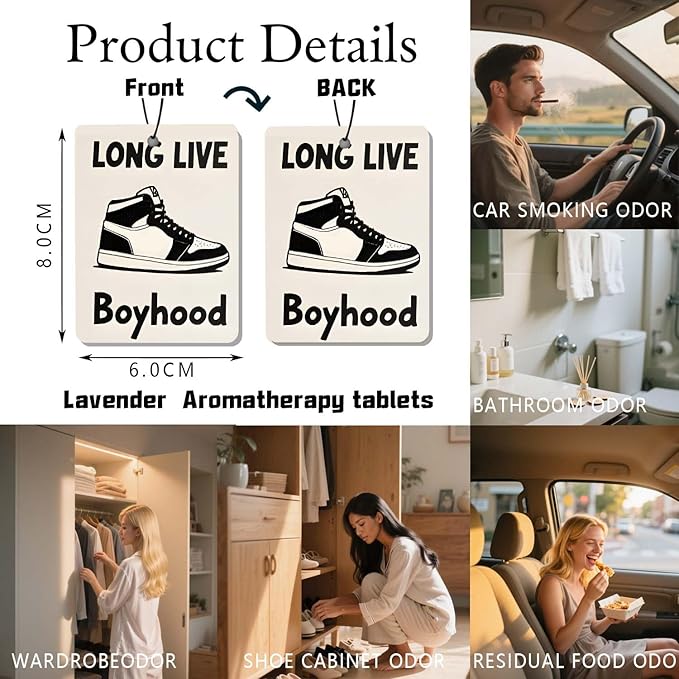 Basketball - Themed Car Air Freshener 4 Pcs, Retro Sports-Inspired Hanging Scents, Air Freshener for for Cars Closet Drawer Books,Car Accessories Mirror Decor for sports enthusiast.
