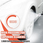 Electric Foam Sprayer for Car Wash, 130 PSI Battery Powered Cordless Foam Cannon, 2-Liter Portable Foam Pump Sprayer 2026 New Upgrade
