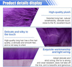 Auto Center Console Cover Pad, 11.81"x 7.87" Warm & Furry Winter Car Armrest Cover, Soft Faux Sheepskin Wool Car Armrest Seat Box Protector Cushion, Universal Interior Accessory (Violet)