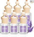AROIC Car Air Freshener Diffuser Set, 6 Pack Lavender Natural Slow-Release Fragrance, Long Lasting Air Freshener for Women & Men Car Accessories, Hanging Cute Automotive Interior Decor Gift (8ml Each)