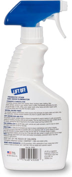 Lift Off 45006-6PK Probiotic Stain and Odor Eliminator – Natural Enzyme Cleaner for Pet Urine & Odor, Dog & Cat Stains – Carpet & Upholstery Cleaner – Safe Around Kids & Pets – 16 fl oz (Pack of 6)