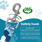 Adjustable pet cat and Dog car seat Belt，The Lanyard is Flexible and Adjustable from 20 to 33 inches(sea Wave)