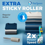 PetLovers Extra Sticky Lint Roller Ultimate Value Set 800 Sheets for Pet Hair Removal, Dog and Cat Lint Remover 8 Pack Green
