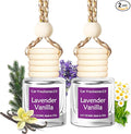 Hanging Car Air Freshener, Long Lasting Scent, Cute Air Fresheners for Women, 2 Pack Non-Toxic Essential Oil Diffuser, Made in USA