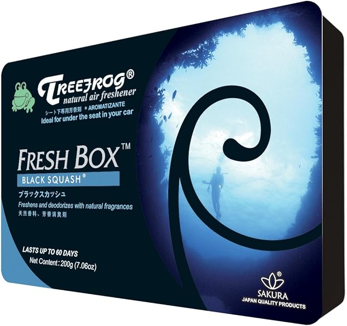 Black Squash Scent 4 Pack, Treefrog Natural Air Freshener Fresh Box (AKA Xtreme Fresh)