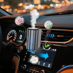 Car Air Freshener,Smart Car Air Freshener, Suitable for Car Diffusers And Home Use,Automatic On/Off,6 Scents,Car Diffusers Have 3 Adjustable Modes,Car Essential Oil Diffusers Have 6 Refill Bottles