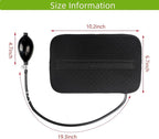 Inflatable Lumbar Support Pillow for Car Seat, Office Chair Bed, Home Use, with Air Pump Airbag Waist Brace Lumbar Traction Belt Back Support Cushion for Reducing Lower Back Pain