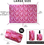 Camo Poncho Liner, Army Blanket, Military Sleeping Bag, with A Compression Carrying Bag, for Traveling, Hiking, Camping, Outdoor Survival, Car Blanket