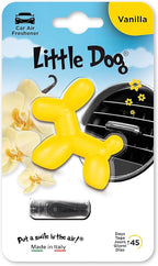 Little Dog LD001 Yellow Animated 3D Character Air Freshener, VANILLA