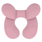 KAKIBLIN Baby Travel Pillow, Upgraded Baby Neck Pillows for Car Seat, Infant Neck Support Pillow for Head and Neck,Newborn Head Support for Car Seat, Stroller, Pushchair (Pink)