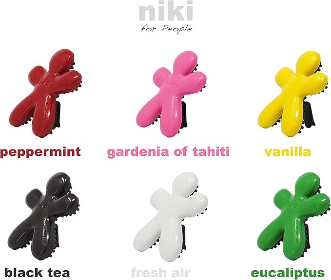 Mr & Mrs For People Car Air Freshener With Refill Niki Blister Vanilla Yellow