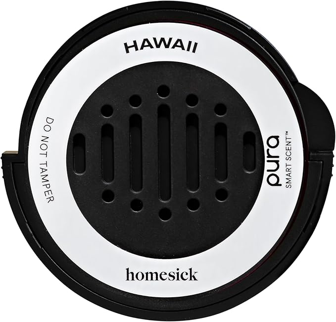 Pura and Homesick - Fragrance for Pura Car Diffuser - Clean & Safe Luxury Diffuser Scent - Long-Lasting Fragrance for 30 Days of Aroma - Hawaii