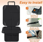 Car Seat Protector,2Pack Car Seat Cushion,with Thickest Padding and Non-Slip Backing,Waterproof 600D Fabric Car Seat Covers with Storage Pockets for Baby for Baby、Pet and All Types of Cars