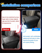 Autorder Center Console Cover for Ford Explorer 2020-2026 Accessories Armrest Cover Carbon Fiber Anti-Scratch Middle Console Pad Leather Armrest Protector