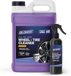 Wheel Cleaner (1 Gallon) - Non Acid Rim Cleaner - All in One Wheel and Tire Cleaner for Car Detailing - Made in USA Tire Cleaner Spray - Removes Brake Dust, Oil, Dirt, Light Corrosion