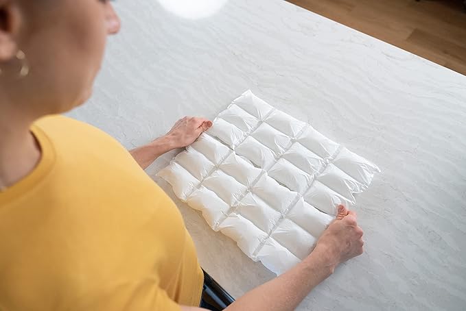 Nice Packs Reusable Dry Ice Packs for Coolers, Lunch Boxes & Frozen Food - Flexible and Long Lasting (20 Single Cell Sheets)