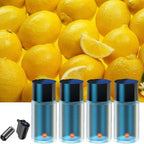 Smart Car Air Freshener Diffuser, Aromatizante para Carro Inteligente Intelligent Car Aroma (4pcs Oils,Lemon)