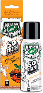 Turtle Wax X Mister Cartoon 54228 So Fresh Odor Eliminating Fogger Car Air Freshener, Long Lasting Scent, For Car and Home, 2 oz. (Pack of 1), Sunset Peach Fragrance