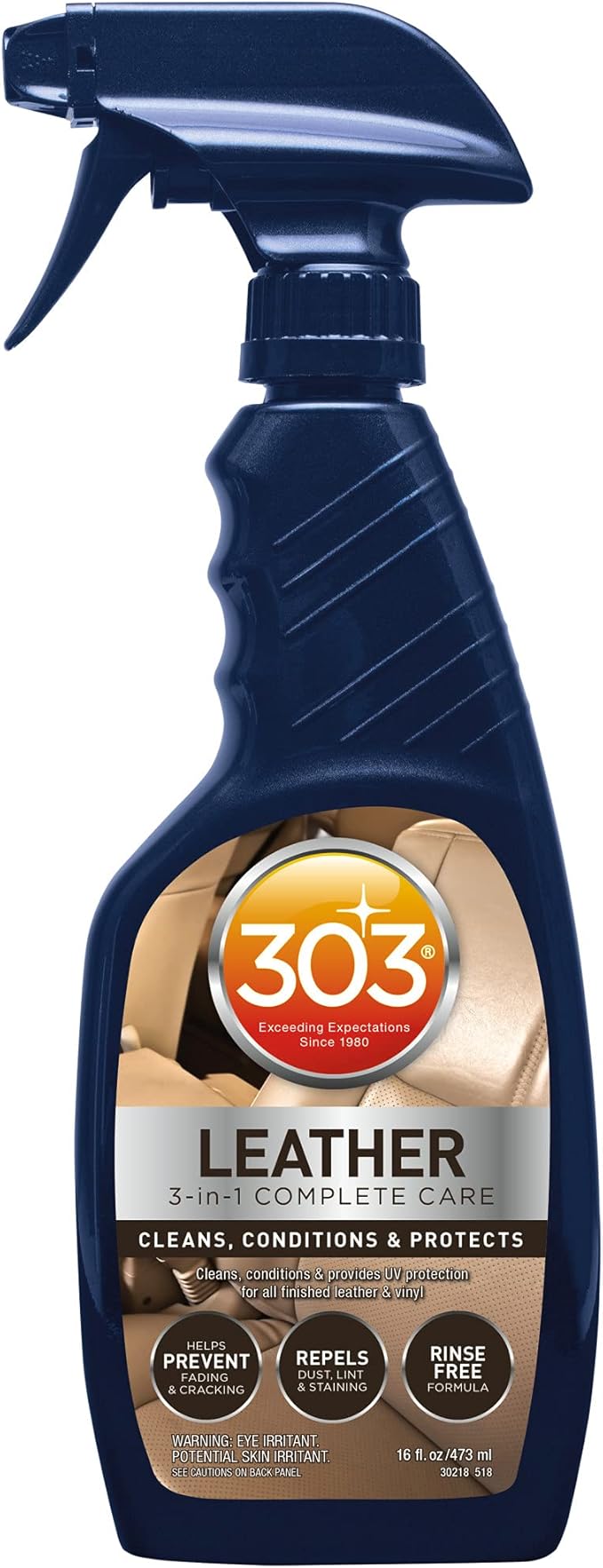 303 Products Marine Aerospace Protectant – UV Protection – Repels Dust & Leather 3-In-1 Complete Care - Cleans, Conditions, & Protects - Helps Prevent Fading & Cracking