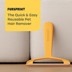 Pro Pet Hair Removal Tool – Dog & Cat Hair Scraper for Carpet, Couch, and Car – Reusable Carpet Hair Removal Tool & Fur Scraper for Upholstery, Rugs, Furniture, and Car Interiors