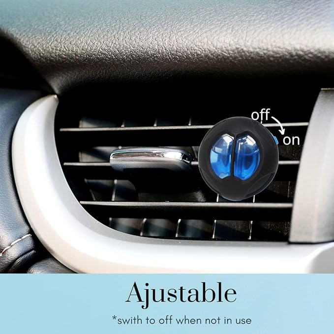 Car Air Fresheners Vent Clips 6 ct, Winter Scent, Long Lasting Up to 180 Days, Car Odor Eliminator