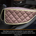 iBuddy Car Seat Cover Waterproof Back Seat Cover for Kids and Dogs Without Smell Heavy Duty and Nonslip Rear Seat Protector Non Stick Fur Bench Seat Cover for SUV Van Easy to Install Machine Washable