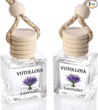 2-Pack Car Air Fresheners, Car Deodorizer, Lavender Scented Air Freshener – Long Lasting Hanging Car Air Freshener for Men and Women, Car Scent Diffuser by VUTOLLOSA