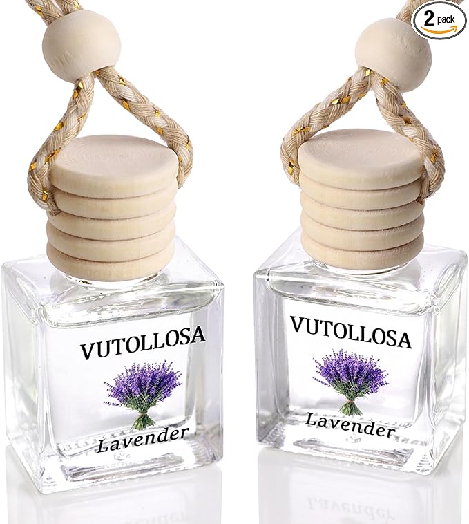 2-Pack Car Air Fresheners, Car Deodorizer, Lavender Scented Air Freshener – Long Lasting Hanging Car Air Freshener for Men and Women, Car Scent Diffuser by VUTOLLOSA